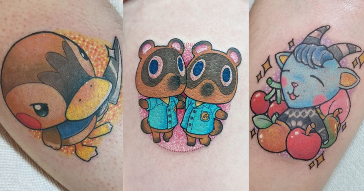 25 Adorable Animal Crossing Tattoos