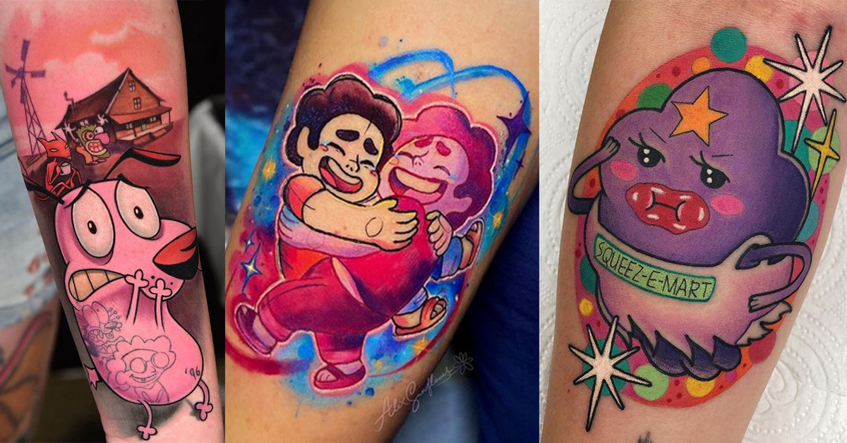 50 Cartoon Tattoos For A Sweet Hit Of Nostalgia | Bored Panda