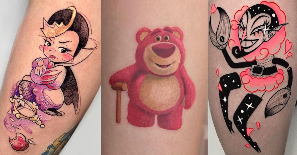 45 Animated Tattoos of Cartoon Villains