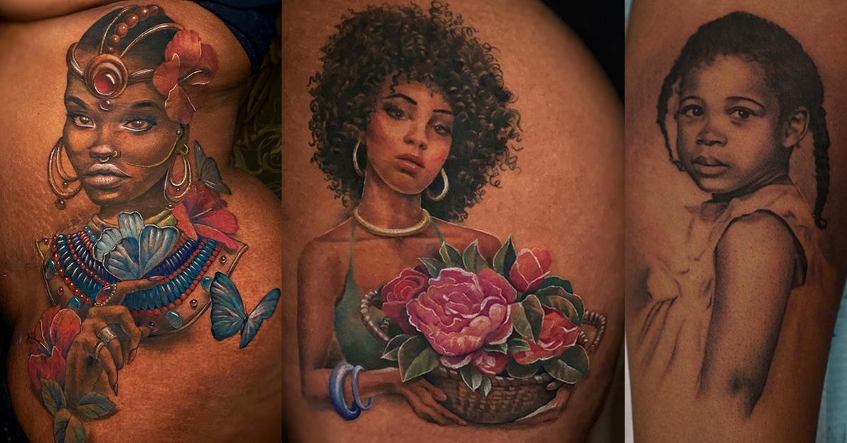 100 Stunning Tattoos on Dark Skin