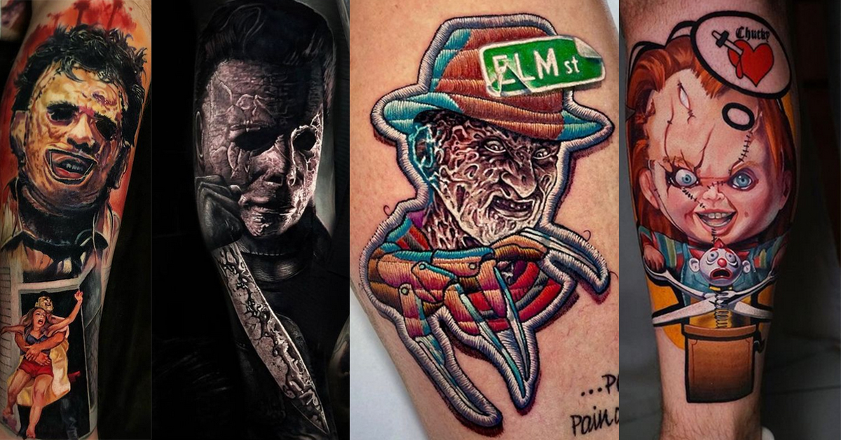 Horror Sleeve Arm Tattoo