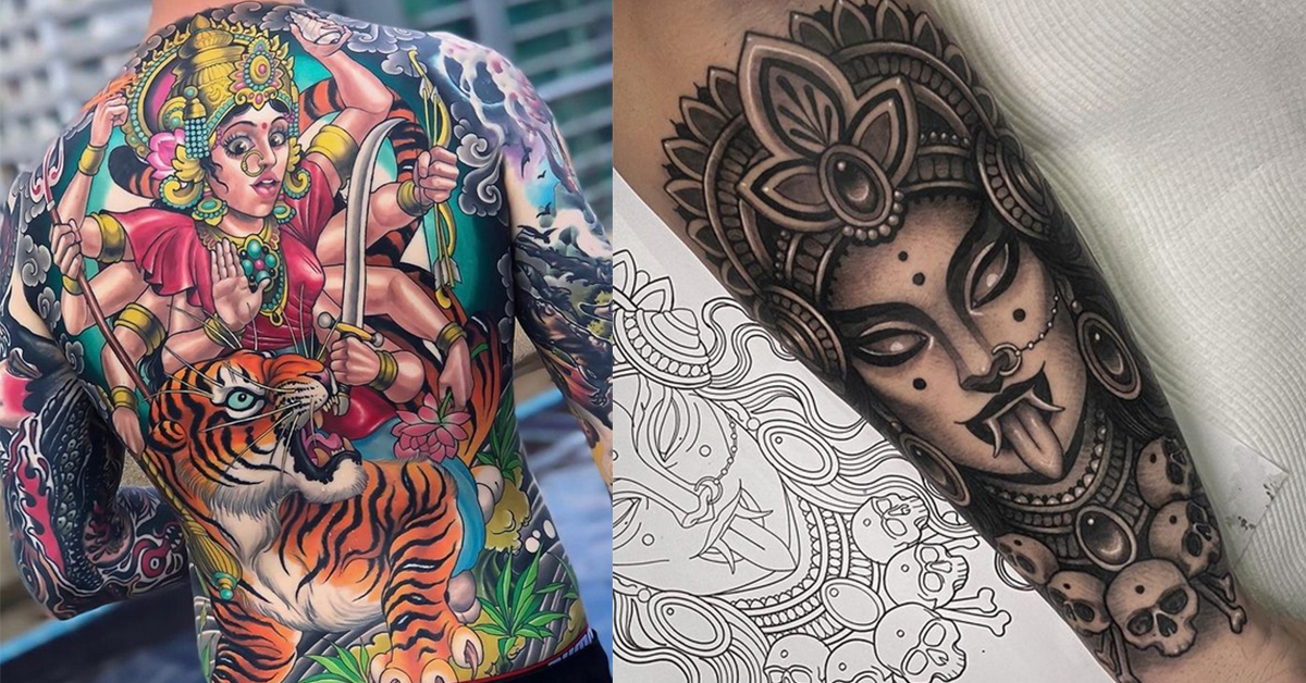 Kali Maa Tattoo in Armpit | TikTok