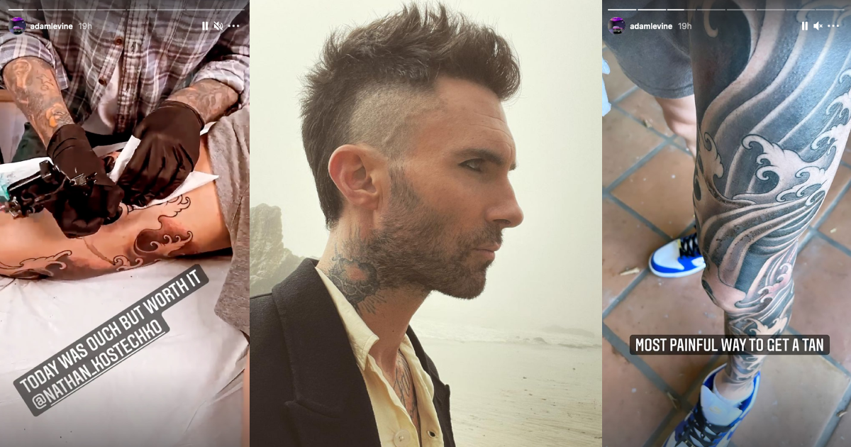 Adam Levine's New Cornrow Mohawk Hairstyle Leaves Fans Stunned