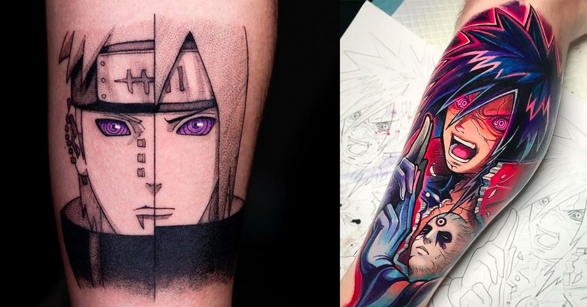 Naruto Shippuden Pain tattoo done today for Hazel, message me  @b_of_the_dead for any anime tattoos! #naruto #narutoshippuden  #narutotattoo… | Instagram