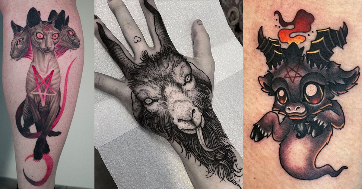 As above, so below. Great to catch up. @disciplesofinkaustralia  @kierantyrrell.tattoos #baphomet #colincreedtattoomachines  #artneverfades... | Instagram