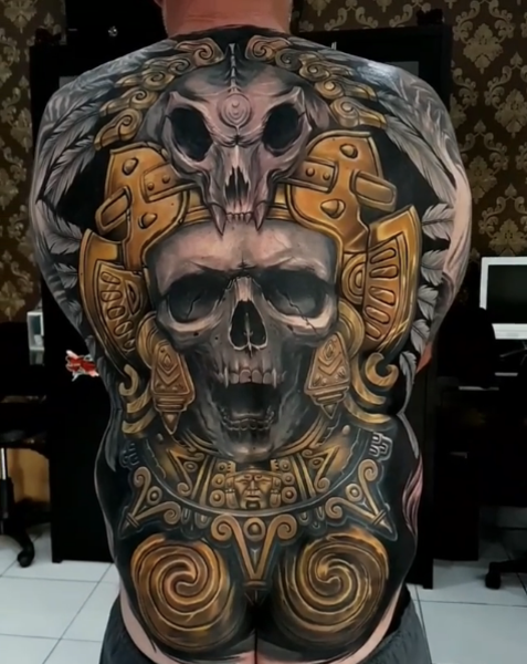 125 Skull Tattoos That Look Absolutely Menacing - Wild Tattoo Art | Back  tattoos for guys, Skull girl tattoo, Skull tattoo
