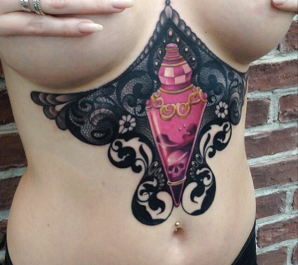 Under Breast Tattoos
