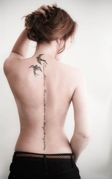 91 Beautiful Spine Tattoos That Make The Pain Worth It | Bored Panda
