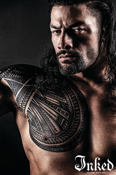 Roman Reigns Vector Tattoo Template Stencil - Tattoo Wizards