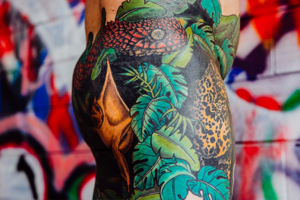 One year later, safari leg sleeve completed ✔️ #tattoo #animal #sleeve... |  TikTok