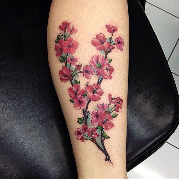 Flower Branch - Tattoonie (2 Tattoos) – Tattoo for a week