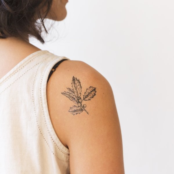 Free: Tattoo Rose Art, Tattoo rose, leaf, monochrome, flower png - nohat.cc