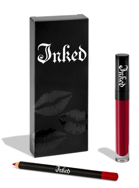 Inked Cosmetics: Valentine Lipstick and Liner Set - www.inkedmag.com