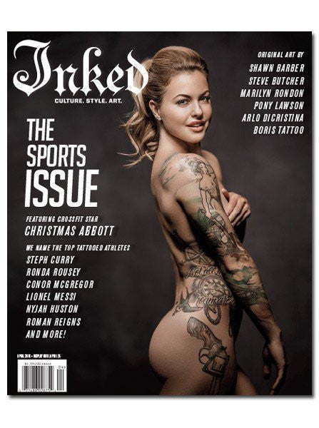 Inked Magazine: The Sports Issue Featuring Christmas Abbott - April 2016 - www.inkedmag.com