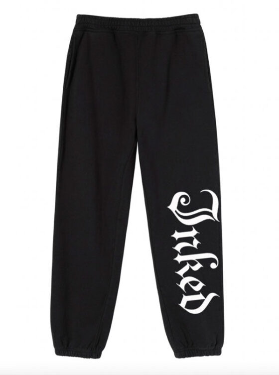 Unisex Inked Logo Leg Oversized Sweats - Black - www.inkedmag.com