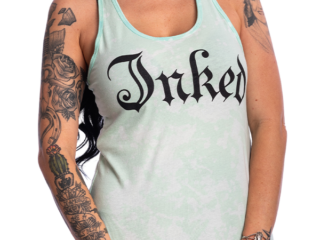 Women's Inked Logo Minty Wash Tank - Mint - www.inkedmag.com