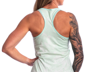 Women's Inked Logo Minty Wash Tank - Mint - www.inkedmag.com