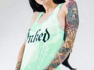 Women's Inked Logo Minty Wash Tank - Mint - www.inkedmag.com