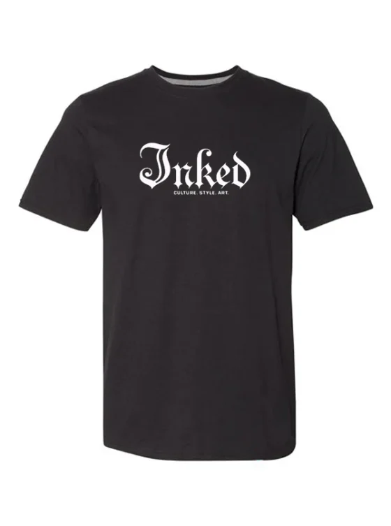 Men's Raised Inked Mag Logo Tee - Black