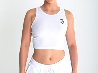 Women's Inked Icon Logo Crop Tank - White - www.inkedmag.com