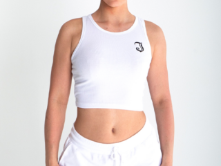 Women's Inked Logo Sweat Shorts - White - www.inkedmag.com