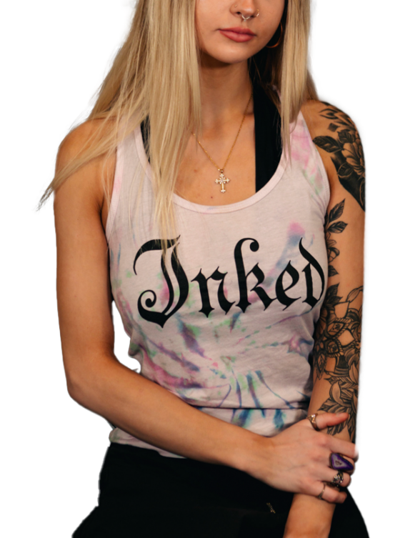 Women's Inked Logo Tie Dye Tank - Tie Dye - www.inkedmag.com