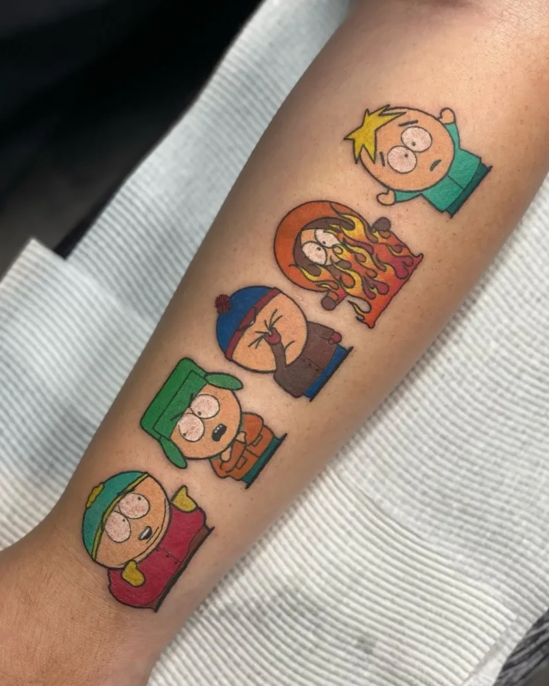 South Park tattoos @coreymaynetattoo