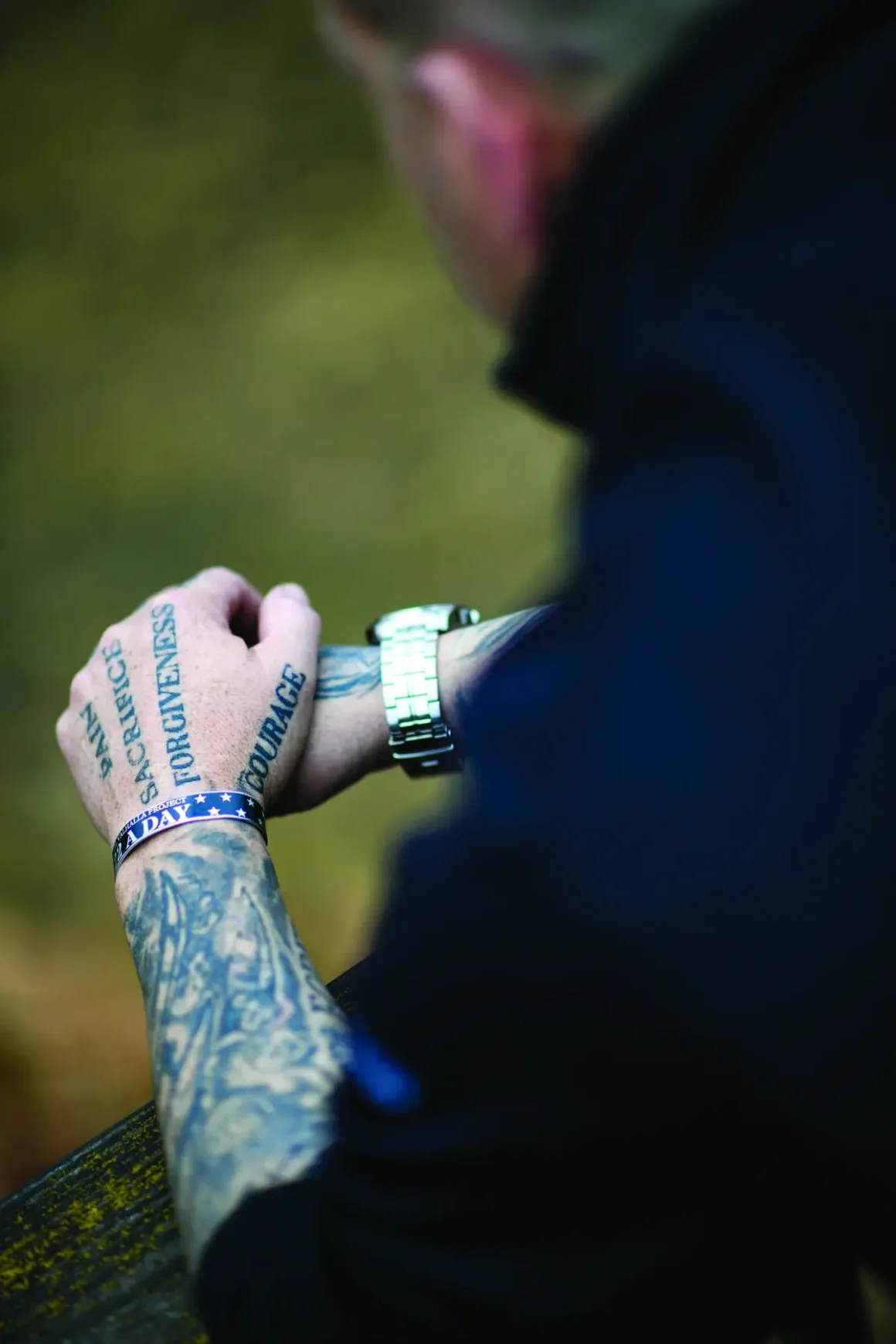 PHIL KRABBE Veterans with tats