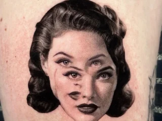 Optical illusion tattoos