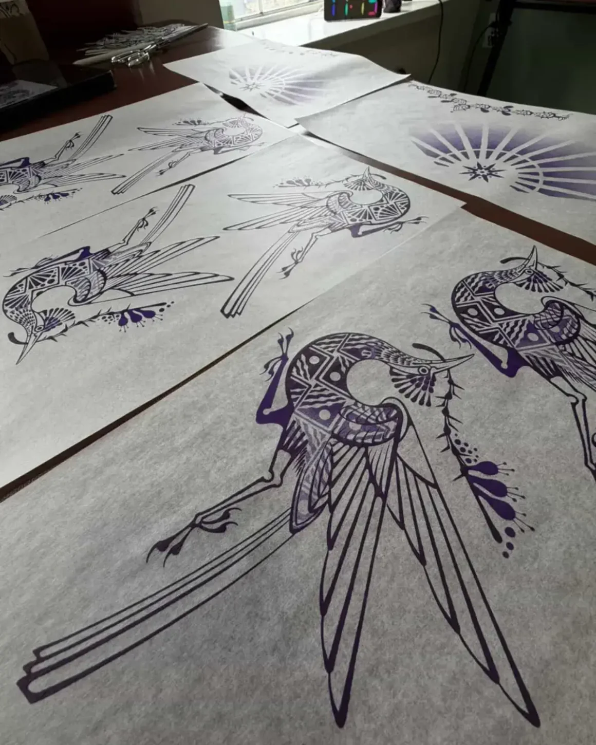 Purple Stencil -Max Murphy