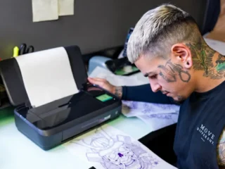 Purple Stencil